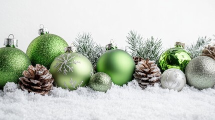 The Green Christmas Ornaments