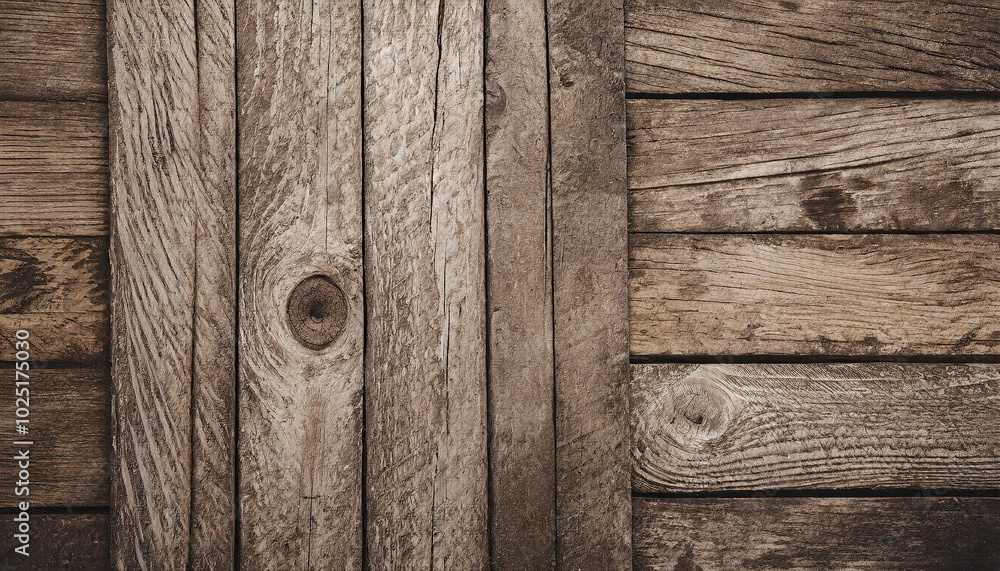 Poster wooden planks arranged in a rustic pattern creating a warm, natural backdrop for design or crafts