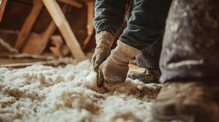 man walking in the woods
