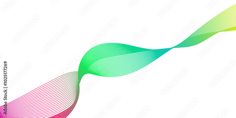 Poster abstract wave line background, ector abstract light lines wavy flowing dynamic in blue pink colors i