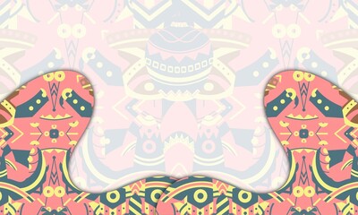 boho chic background. presentation and powerpoint design concept with typography space area. bohemian, ethnic, wild, traditional, and tribal themes