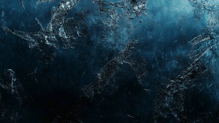 Fototapeta premium Dusty scratched and scanned old film texture of a metal surface, closeup; dark blue color for backgrounds 