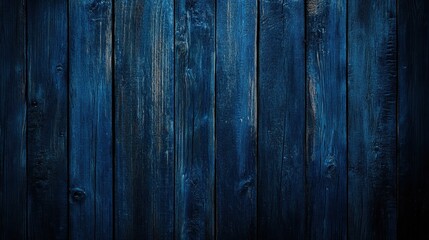 Naklejka premium Dark blue wooden background with a rough texture, wood grain, and cracks. Old, vintage style. Texture for design or decoration. Top view. Abstract dark background, with copy space.