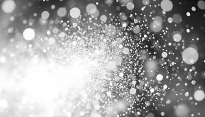 Magic shining white dust. Christmas background. Powder dust light PNG. Fine, shiny dust bokeh particles fall off slightly. Fantastic shimmer effect. PNG isolated with white highlights, png