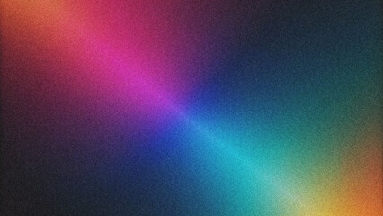 Vibrant grainy gradient background with smooth noise texture, ideal for retro-inspired design overlays and digital art creations.
