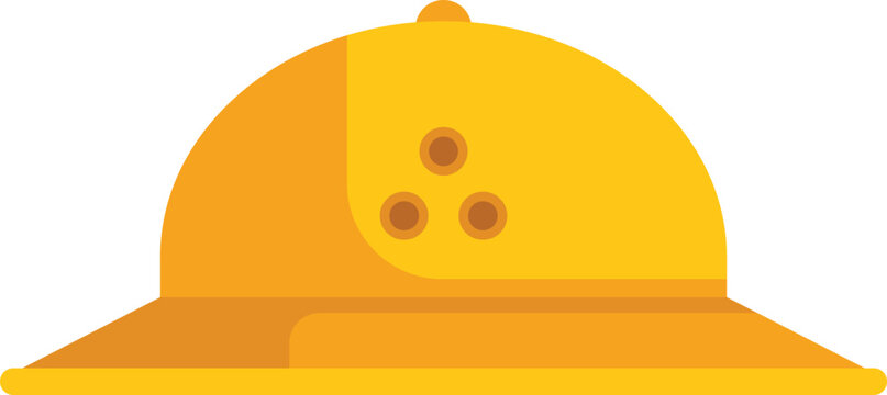 This yellow pith helmet is a symbol of exploration and adventure, often worn by explorers, travelers, and adventurers