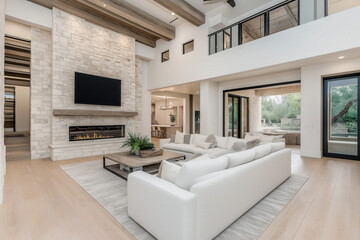 Fototapeta premium Beautiful Modern Home Interior