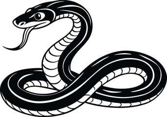 snake in the form of a snake vector illustration file.