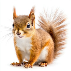 Obraz premium Red Squirrel Isolated
