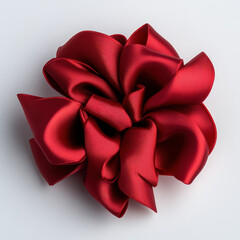 Red Rosette Isolated