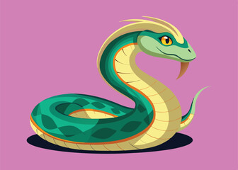 Fototapeta premium snake in the shape of a snake