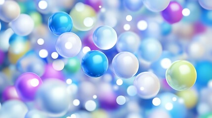 Abstract background with colorful spheres