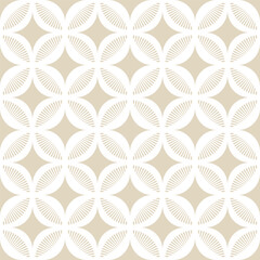 Beige Bohemian Abstract Geometric Circle Stars Seamless Vector Repeat Pattern