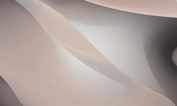 Create abstract background with soft  flowing lines in beige and white tones.