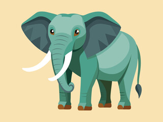 elephant cartoon with sign