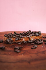 Churros caseiro com açúcar e chocolate, churros gourmet