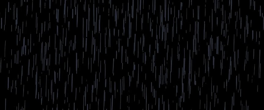 Abstract Rainfall on Dark Surface for Creative Desktop Use