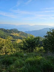 Landscape in the mountain at the morning