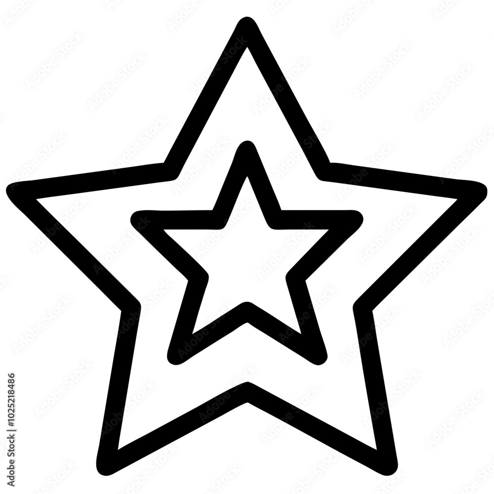 Poster favorite star icon for user interface in websites and mobile applications