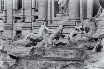 Trevi Fountain's Symbolic Guardians