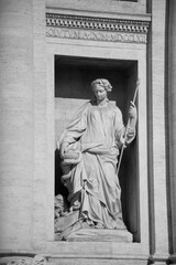 Trevi Fountain's Symbolic Guardians