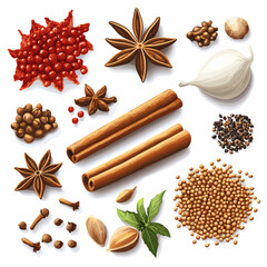 Variety of Spices – Top View