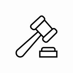 law judge court icon sign vector