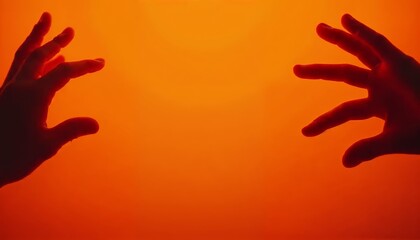 Dynamic Abstract Orange Background with Red Shapes and Splatters for Creative Projects