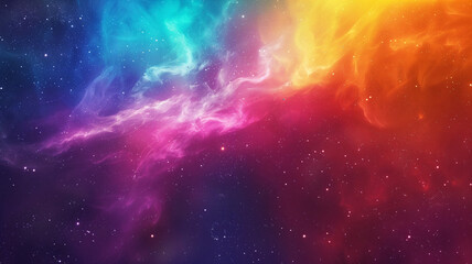 incredible view of colorful galaxy with planets