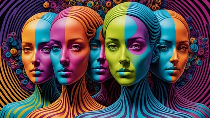 Abstraktion Alle Zufälle sind nicht zufällig 16х9. Hintergrund für das Design 1.