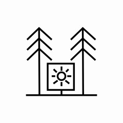 park forest icon sign vector