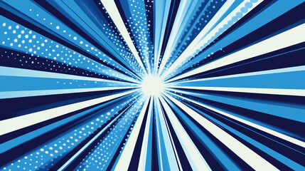 Fototapeta premium Abstract Blue and White Radial Burst Background Futuristic Design Modern Graphic