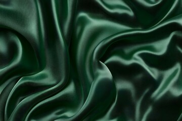 Fototapeta premium emerald green silk background silk texture textile texture premium satin fabric texture