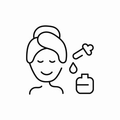 face skin care icon sign vector