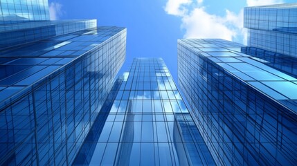 Fototapeta premium commercial office buildings. generative ai