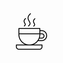 hot tea coffee icon sign vector