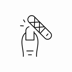 nail manicure icon sign vector