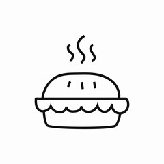 pie sweat icon sign vector