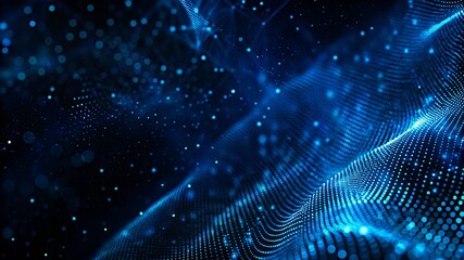 The structure of the network connection of points and lines. Data technology. Digital background. 3D