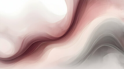 Obraz premium A white background with subtle, flowing gradients blending softly between burnt red, grey, brown. A texture with a rough, grainy feel, with smoky wisps adding depth. 