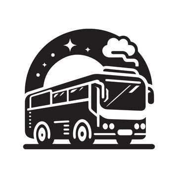recommend clip art: Charter Bus Silhouette Vector Graphics – Easy to Download and Use in Your Designs
