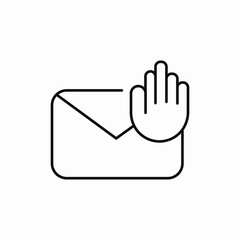 spam message icon sign vector