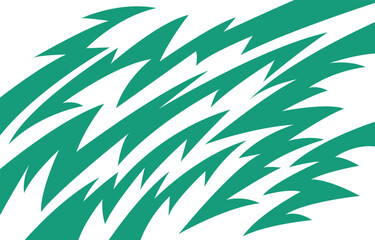 Dynamic abstract background featuring jagged spikes, bold lightning bolts, and a colorful zigzag pattern.