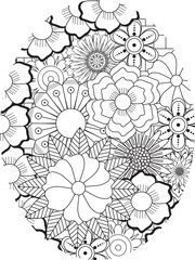 Flowers Coloring Pages For Adules