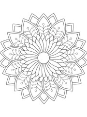 Flowers Coloring Pages For Adules