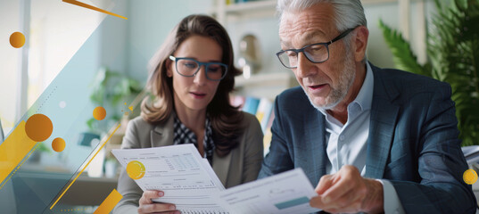 Modern Corporate Flyer for Financial Advisory Services with Professional Imagery