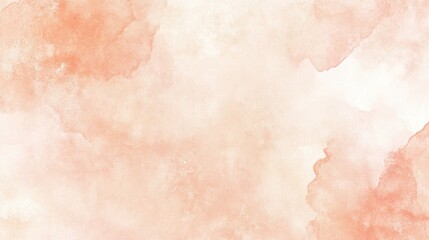 Obraz premium watercolor wash texture in soothing coral and orange hues, with soft, flowing gradients blending together