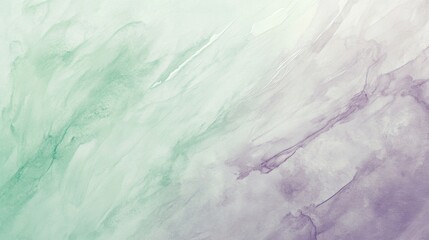 Obraz premium watercolor wash texture in soothing Lavender and Mint hues, with soft, flowing gradients blending together