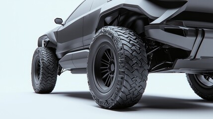 Futuristic Electric SUV Concept for Extreme Off-Roading Adventures | 3D Render Illustration