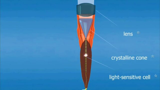 Compound eye of the honeybee.